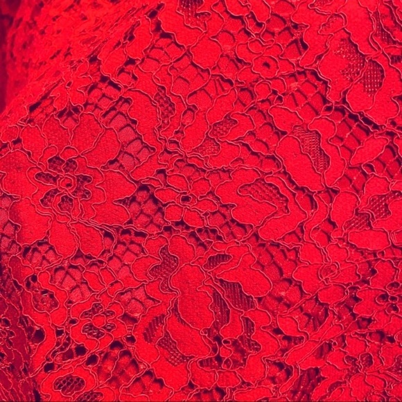 NWT J. Crew Mockneck Top in Red Floral Lace - Picture 11 of 11